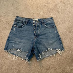 Abercrombie Curve Love High Rise Dad Shorts